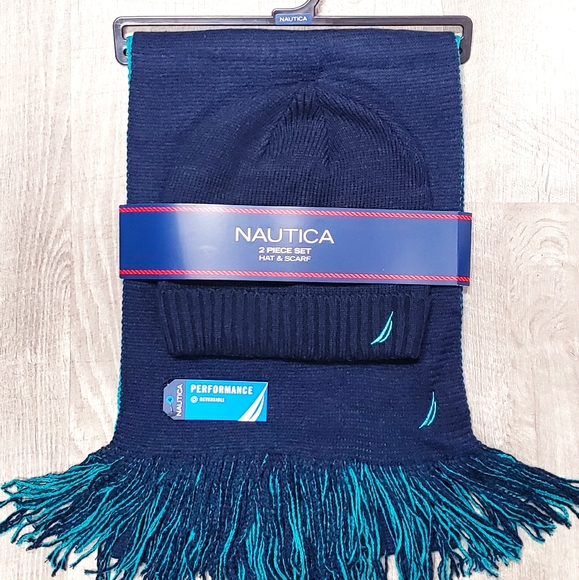 🆕️ Nautica 2 Piece Beanie/Hat & Scarf Gift Set 🎁 - Picture 3 of 13